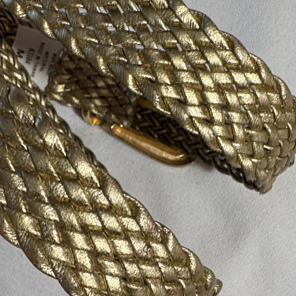 Gold Braided Women's Belt